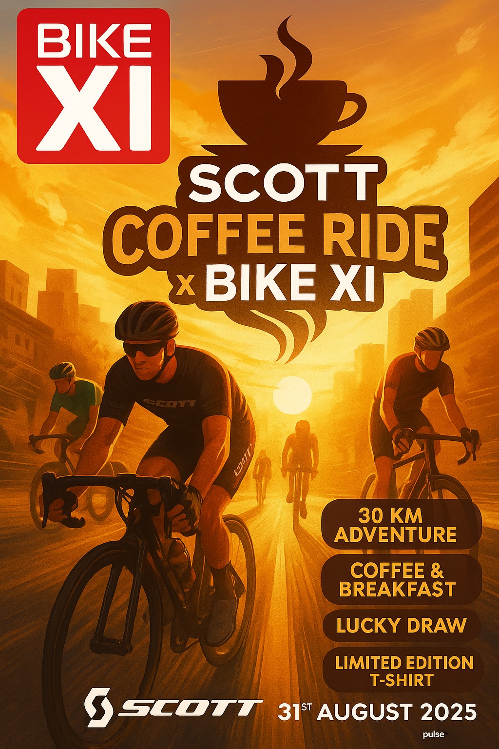 ☕🚴🏻Vadodara, Gear up for the SCOTT COFFEE RIDE x BIKE XI, by Bike_XI 🚴🏻☕